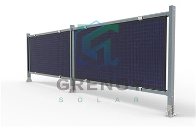 Recinzione solare bifacciale