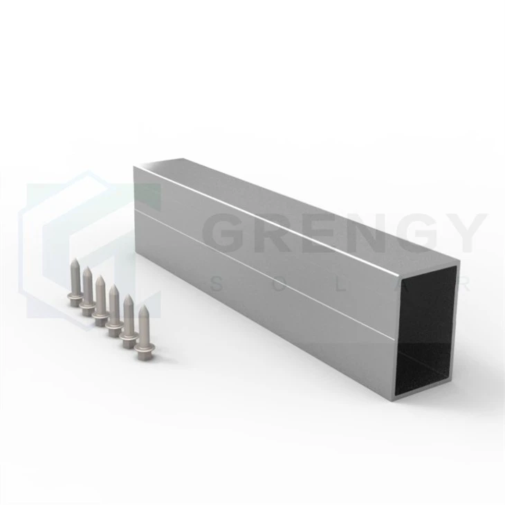 rail of solar farm racking