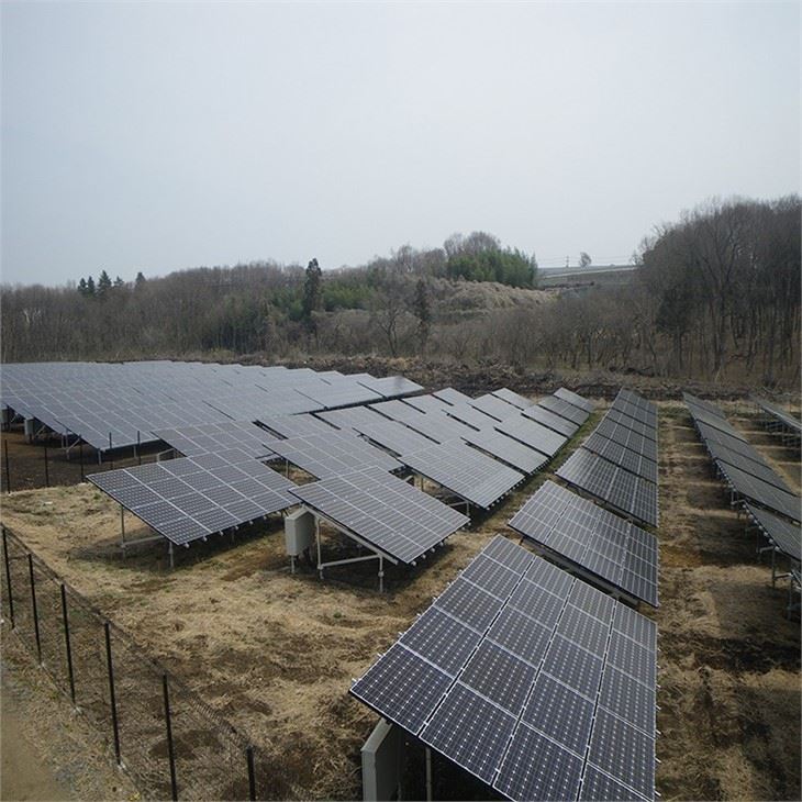 Double Pole Solar Ground Mounting System