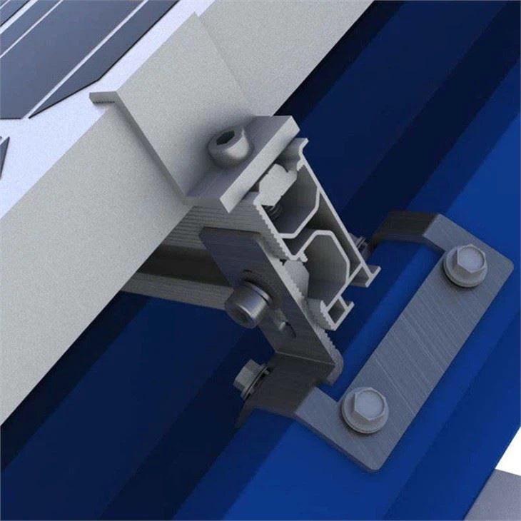 solar panel metal roof clamps to fix panels