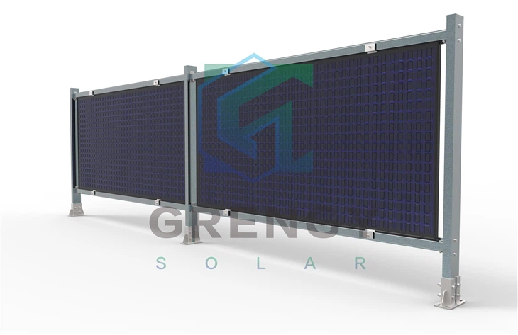 Recinzione solare bifacciale