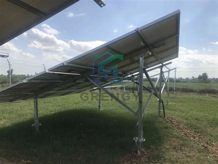 Ground Solar Mounting With C Channel Steel Support