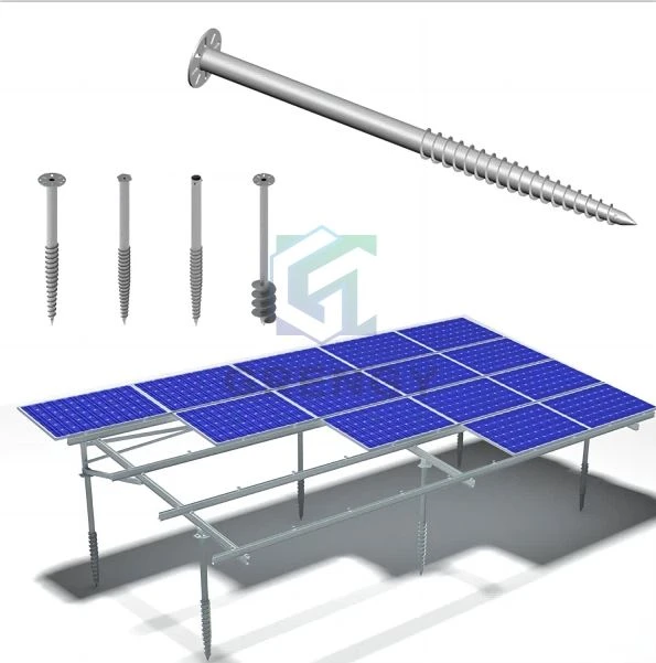 Palo elicoidale per ancoraggio a terra con vite di terra HDG