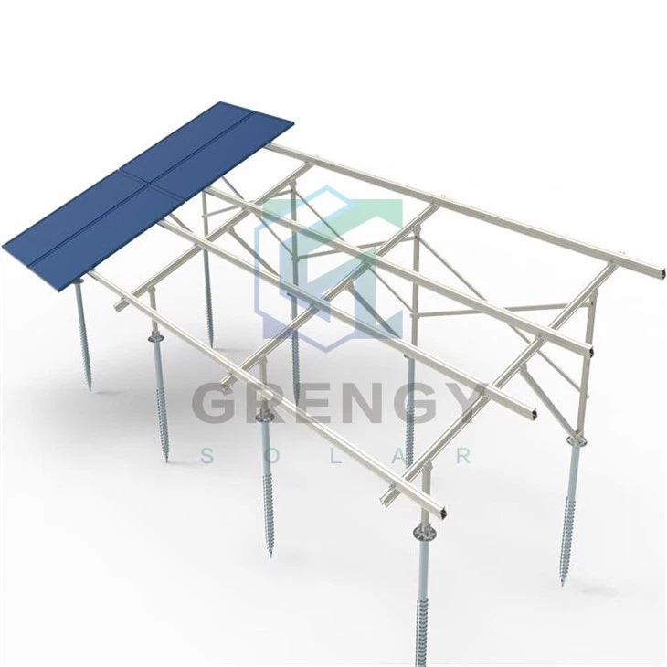 Sistema di montaggio a terra in alluminio modulare|Foundazione di array solare di distribuzione rapida