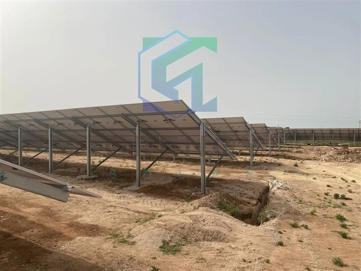 Ramming Piles Solar Aluminium Ground Mounting System