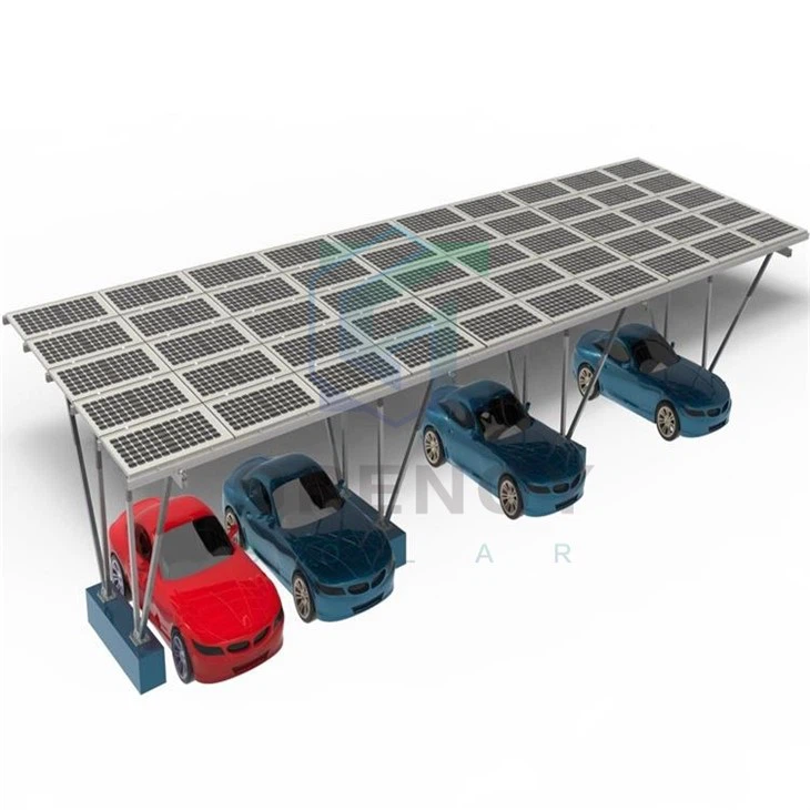 Carport residenziale con pannelli solari