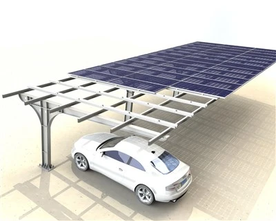 Struttura per posto auto coperto solare in acciaio HDG