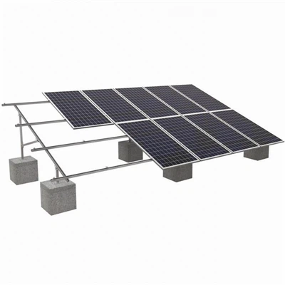 Sistemi solari di montaggio a terra con fondazione in calcestruzzo