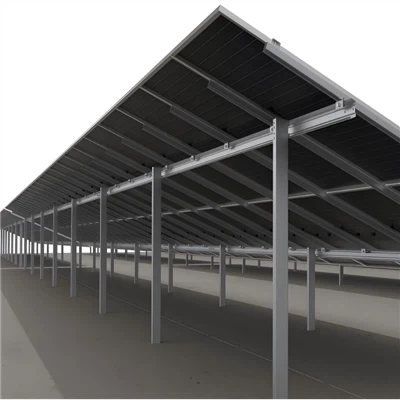 Montaggio a terra su rack solare in acciaio rivestito ZAM