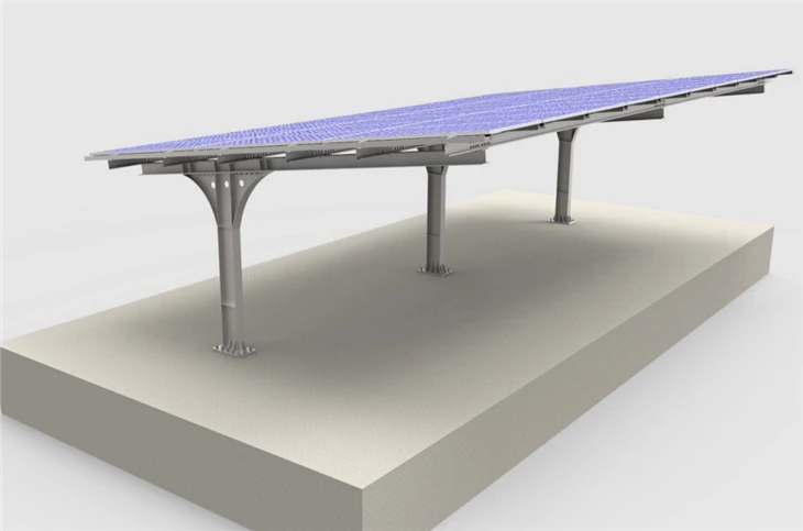 Sistema di scaffalatura solare con tettoia impermeabile per posto auto coperto solare in acciaio