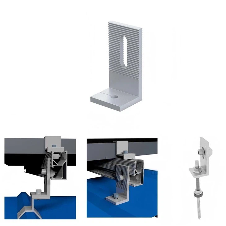 Supporto solare per tetto in metallo trapezoidale