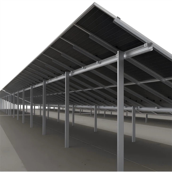 Montaggio a terra su rack solare in acciaio rivestito ZAM
